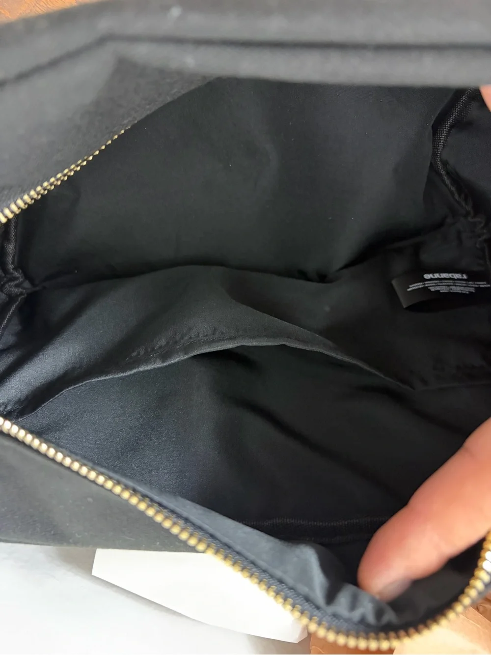 Rabanne Black Dopp kit Travel Toiletry/Makeup Bag